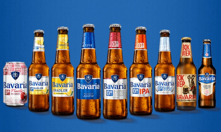 Verschillende Bavaria bieren en radlers